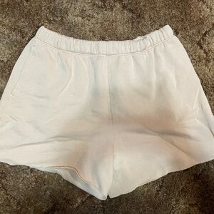 Aerie high rise fleece shorts with pockets